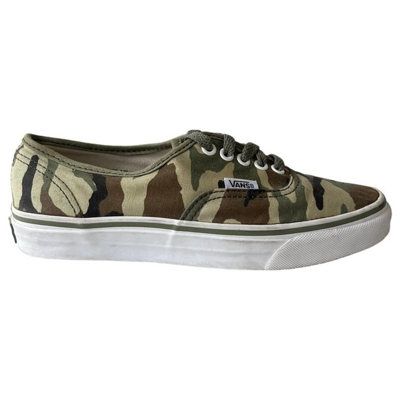 Vans Other - Vans Sneaker Mens 7 Atwood Canvas Camouflage Lace Up Low Top Green Brown Unisex